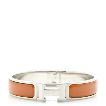Hermes Enamel Narrow Clic Clac H Bracelet PM Turmeric 6 of 10