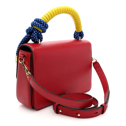 Marc Jacobs Textured Calfskin The J Link Shoulder Bag Red Multicolor 3 of 9