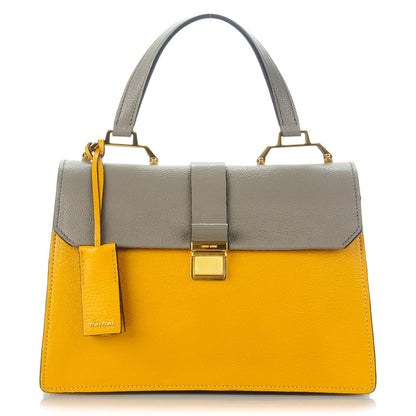 Miu Miu Goatskin Bandoliera Madras Bi-Color Shoulder Bag Argilla Soleil 1 of 7