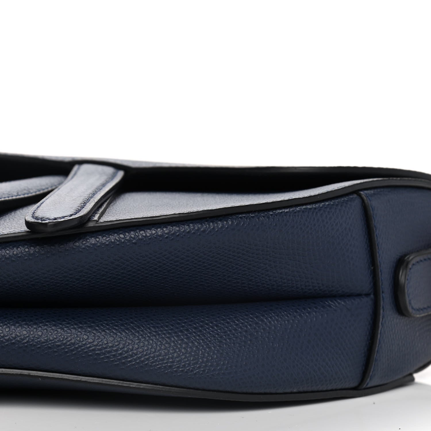 Christian Dior Grained Calfskin Saddle Bag Indigo 9 of 11
