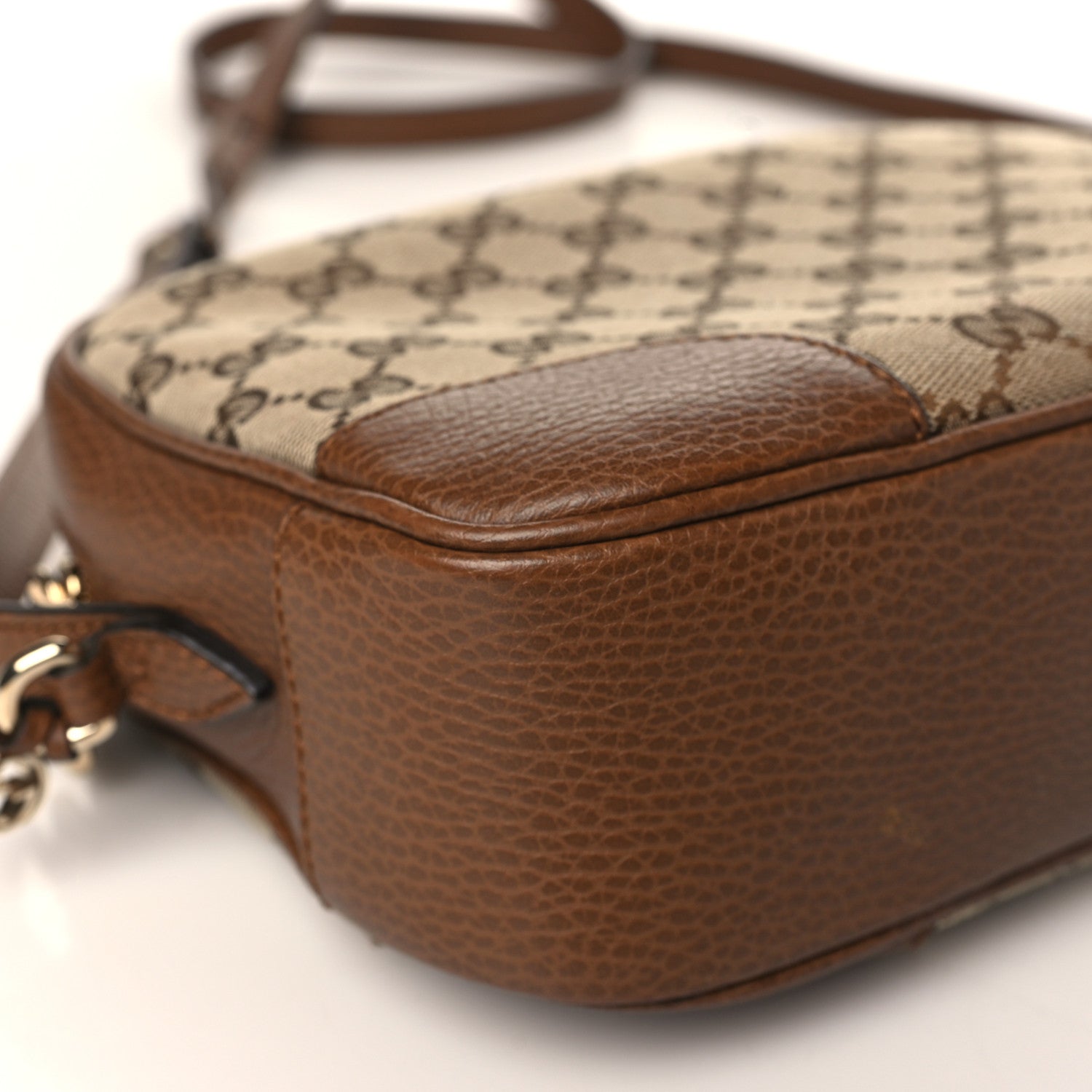 Gucci Monogram Mini Bree Messenger Bag Beige Tabacco 8 of 11