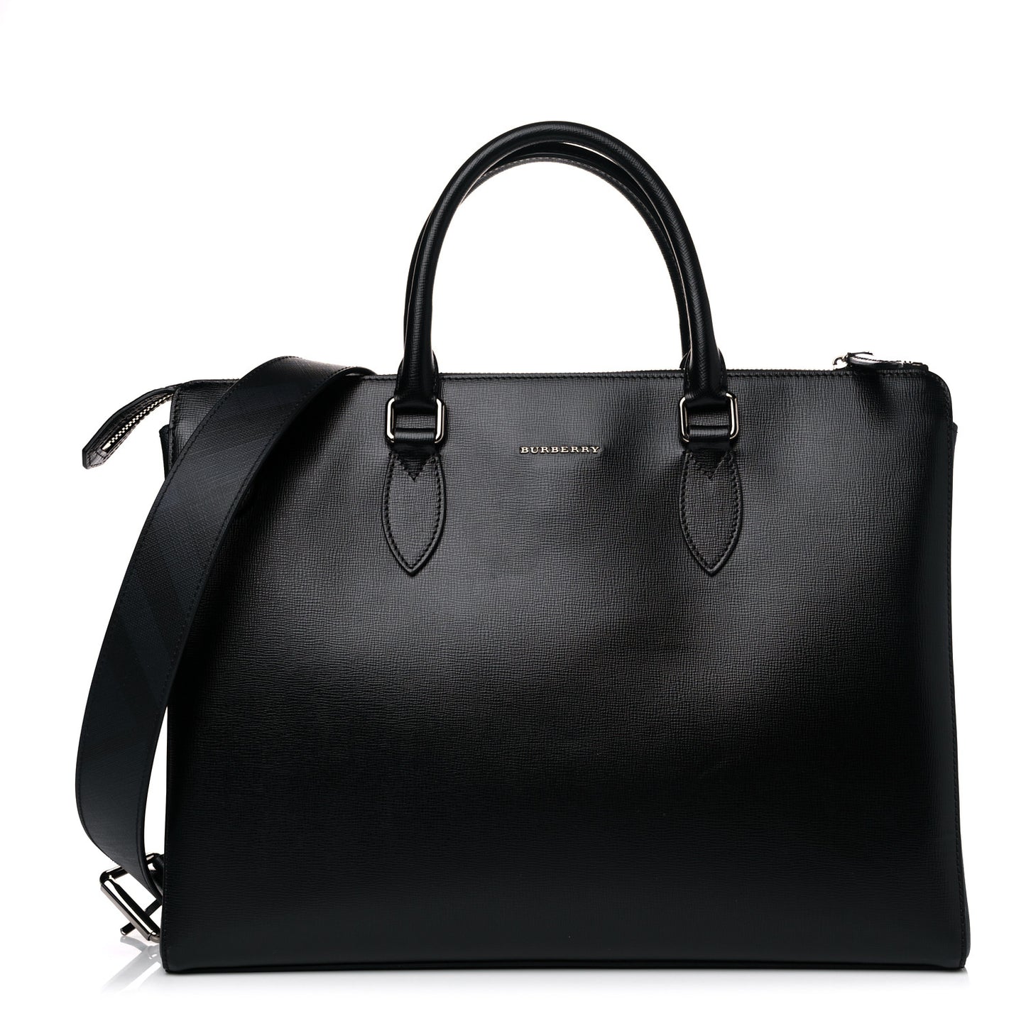 Calfskin Bermondsey Business Briefcase Black