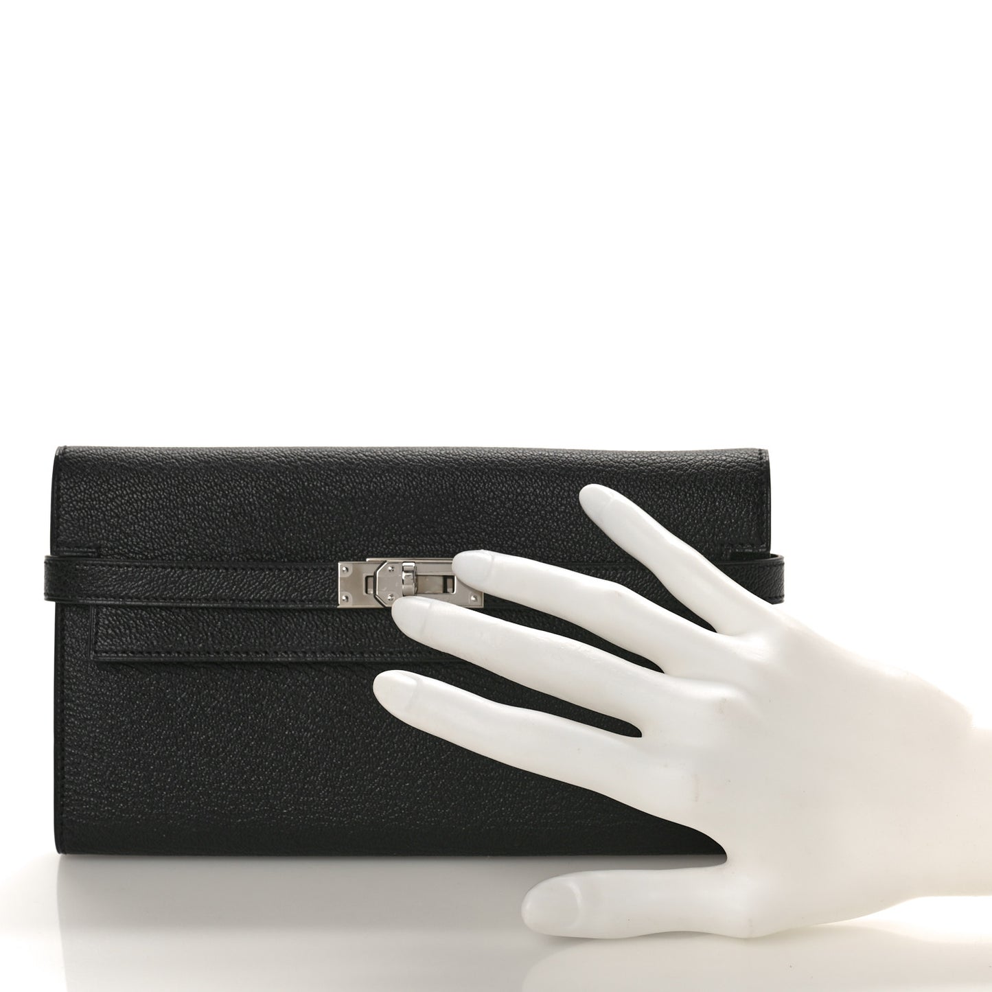 Chevre Mysore Kelly Longue Wallet Black