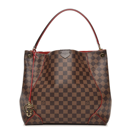 Louis Vuitton Damier Ebene Caissa Hobo Cherry 1 of 11