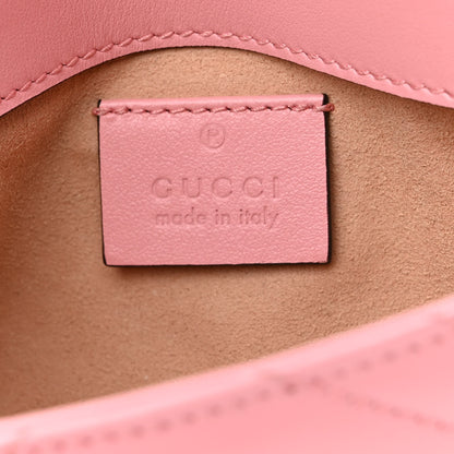 Gucci Calfskin Matelasse Super Mini GG Marmont Shoulder Bag Wild Rose 6 of 11