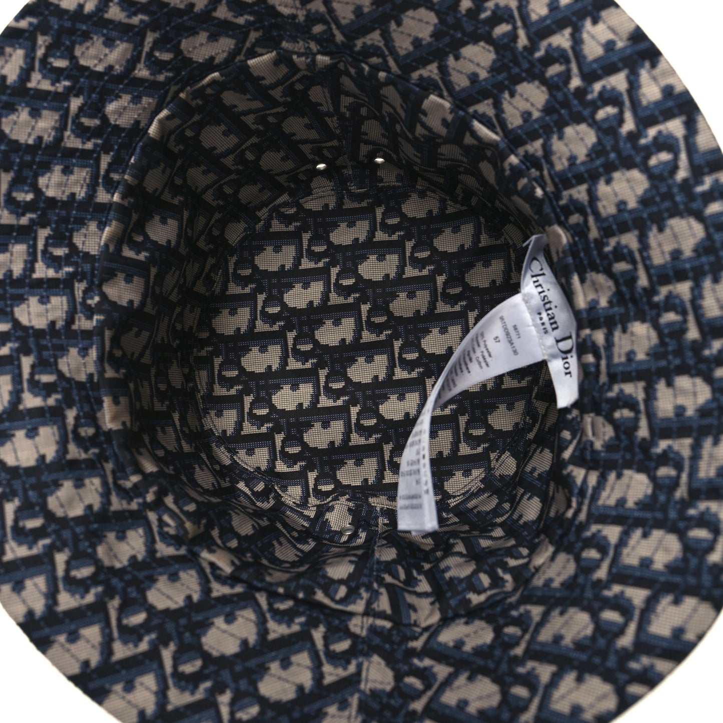 Oblique Reversible Teddy-D Brim Bucket Hat 57 Blue