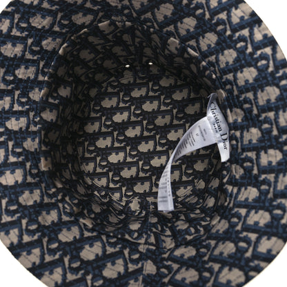 Christian Dior Oblique Reversible Teddy-D Brim Bucket Hat 57 Blue 11 of 12