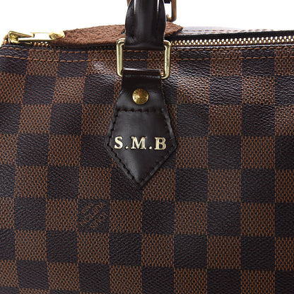 Louis Vuitton Damier Ebene Speedy 30 7 of 9