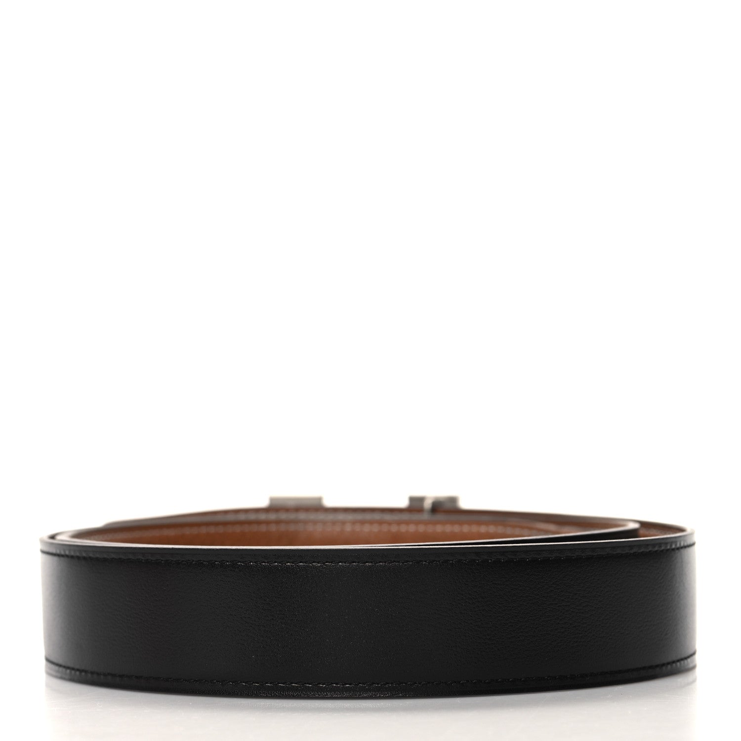 Hermes Box Togo 32mm H Belt 95 Black Gold 2 of 6