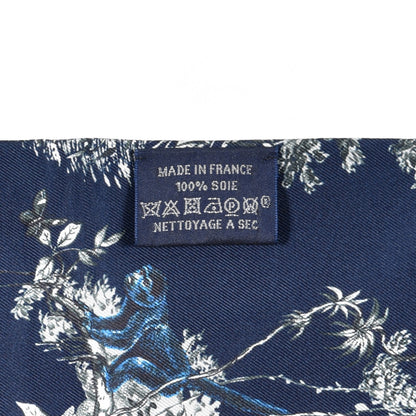 Hermes Silk Equateur Maxi Twilly Marine Bleu Gitane 4 of 4