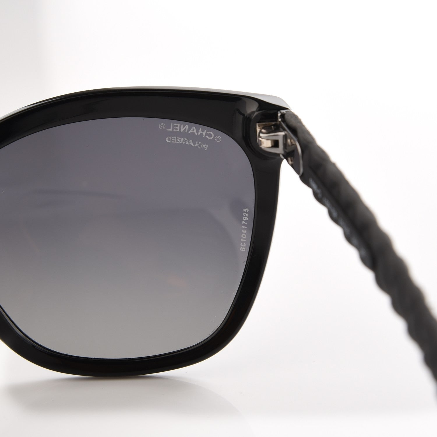 Chanel Acetate Quilted Polarized Butterfly CC Sunglasses 5288-Q Black 8 of 8