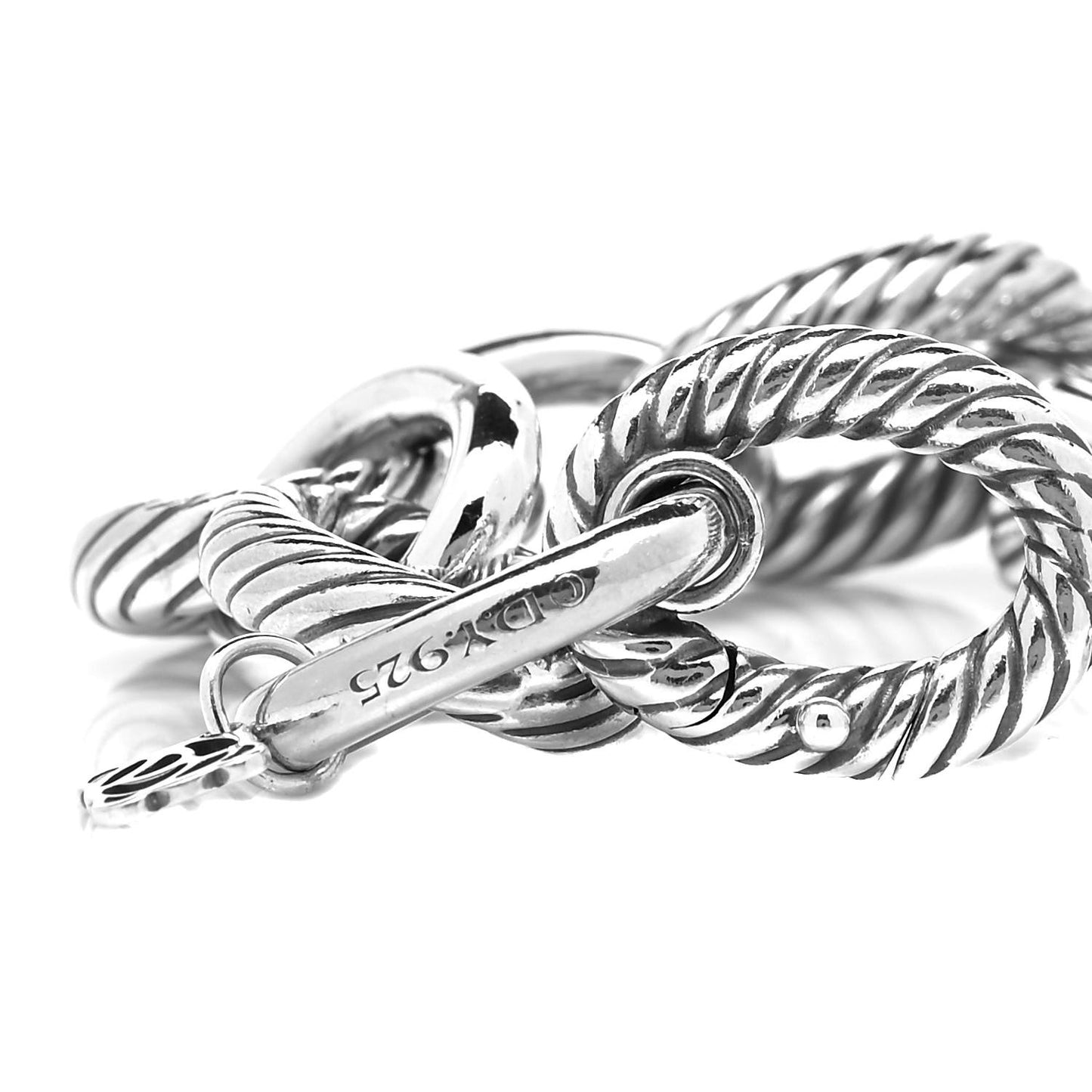 Sterling Silver 17mm Extra Large Oval Link Bracelet