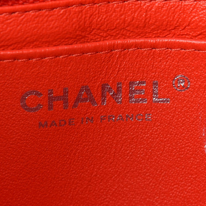 Chanel Lambskin Quilted Mini Rectangular Flap Red 6 of 10