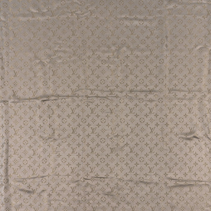 Louis Vuitton Silk Lurex Wool Monogram Shine Shawl Greige 2 of 4