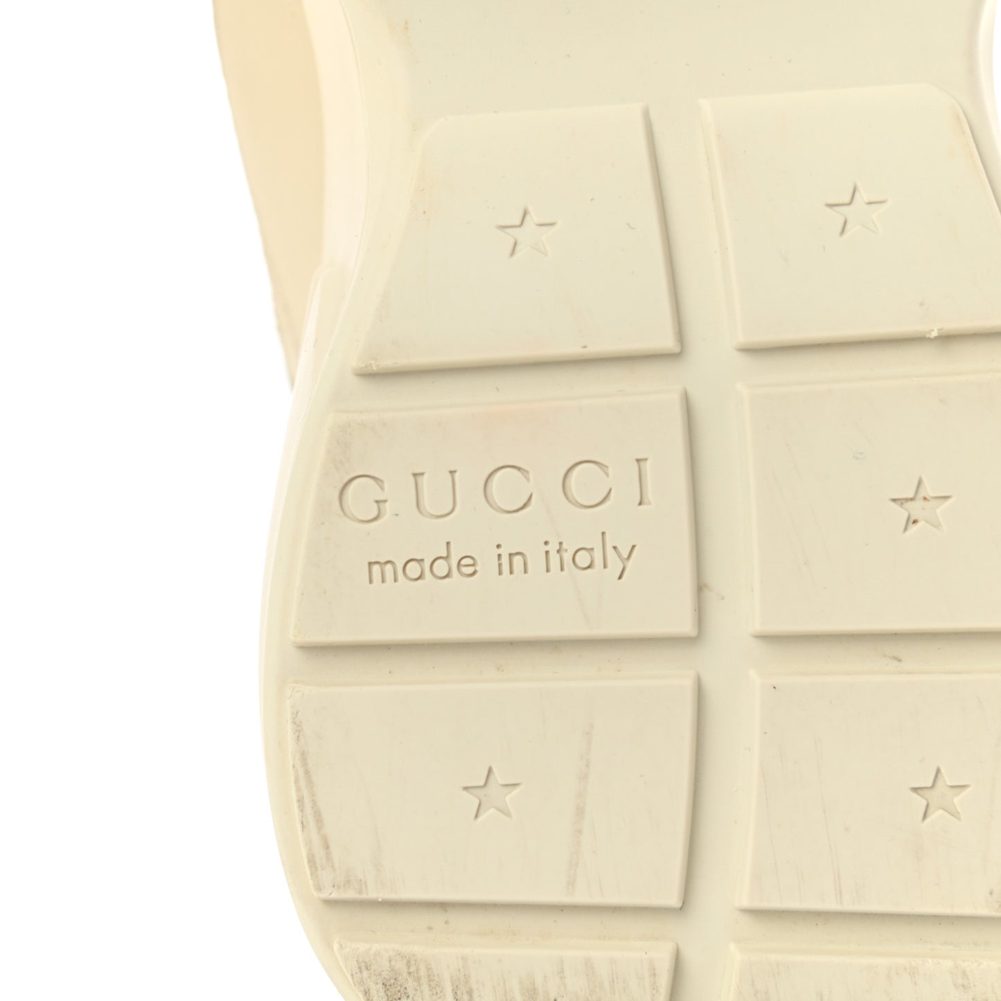 Calfskin Logo Womens Rhyton Sneakers 35.5 Ivory
