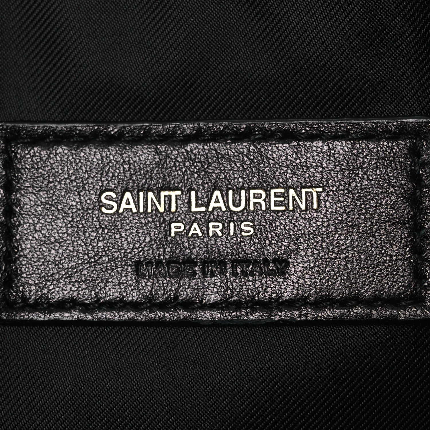 Saint Laurent Lambskin Quilted Gaby Cosmetic Pouch Black 6 of 10