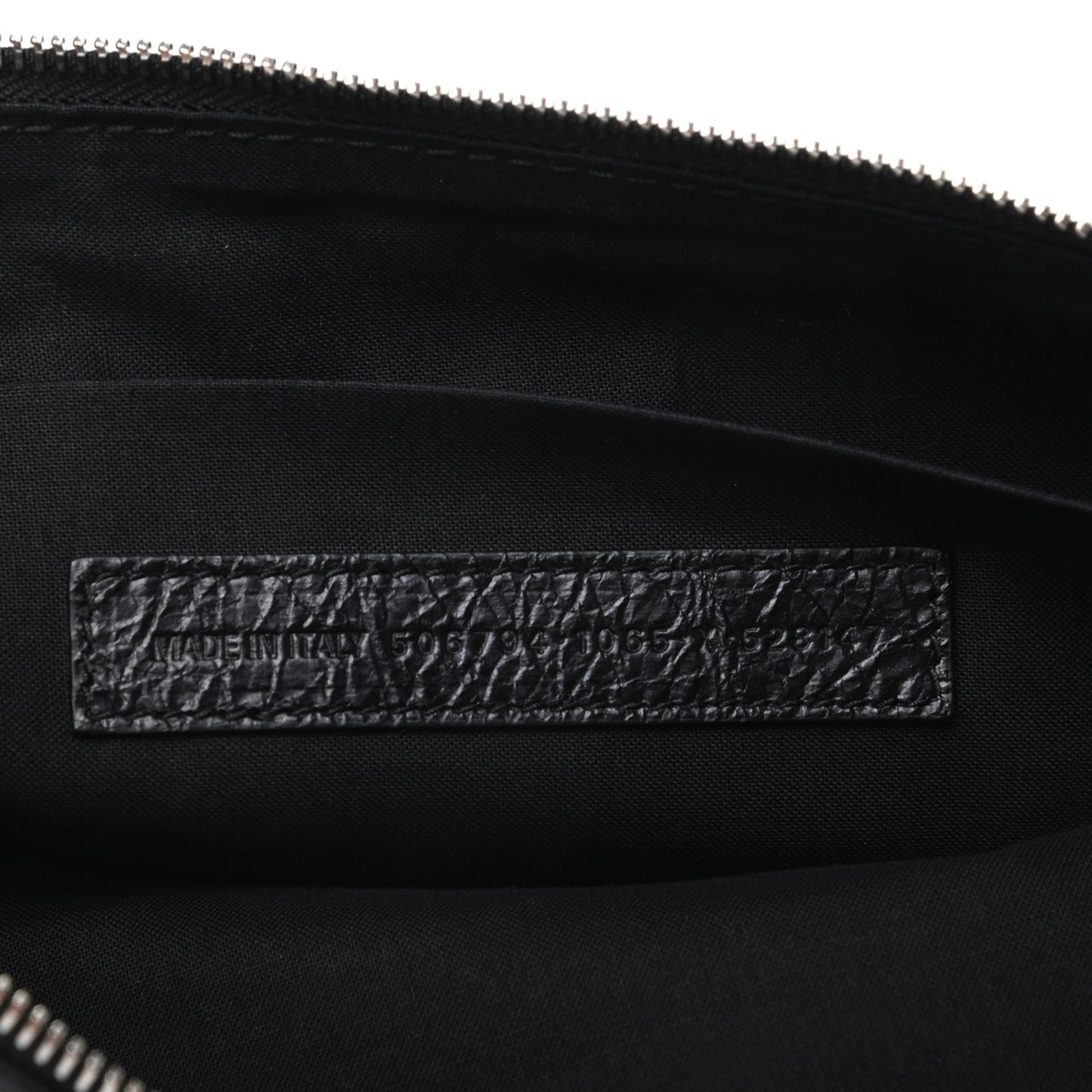 Lambskin Supermarket I Love Techno Pouch Black