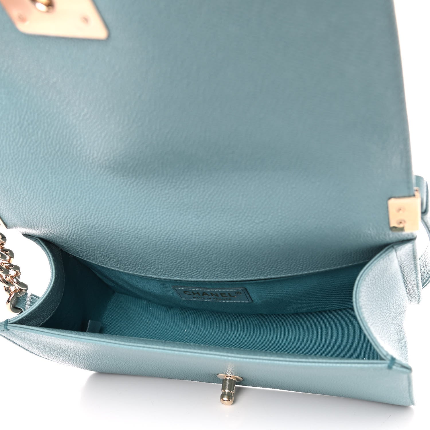Chanel Caviar Quilted Medium Boy Flap Light Blue 4 of 8