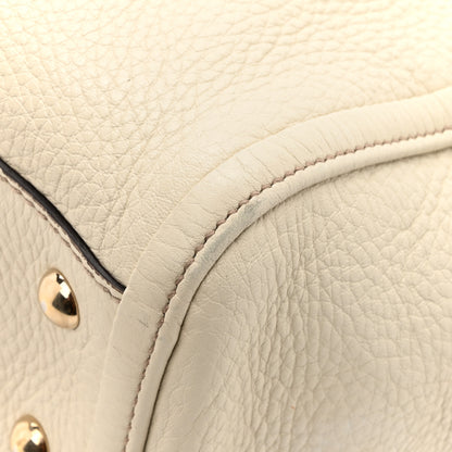 Gucci Pebbled Calfskin Small Soho Top Handle Bag Off White 12 of 15
