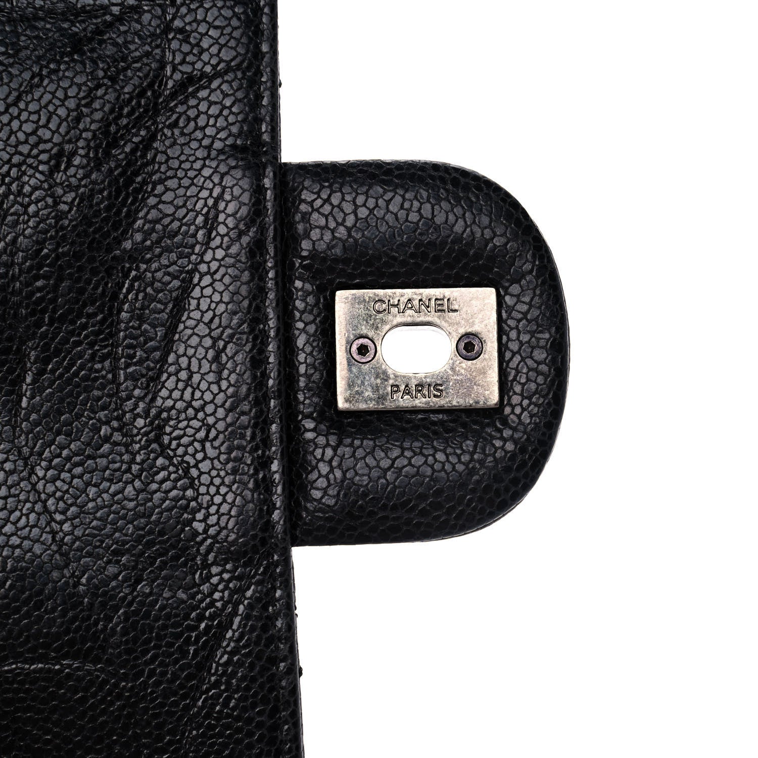 Chanel Crumpled Grained Calfskin Jumbo CC Crave Flap Black 8 of 13
