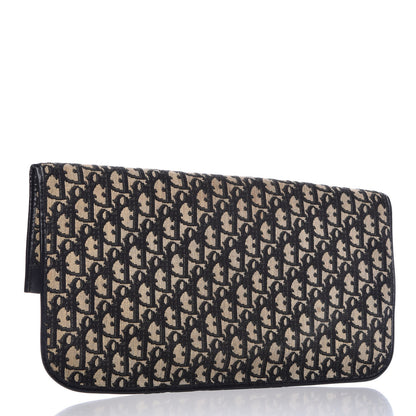 Christian Dior Monogram Fold Over Clutch Black 5 of 17