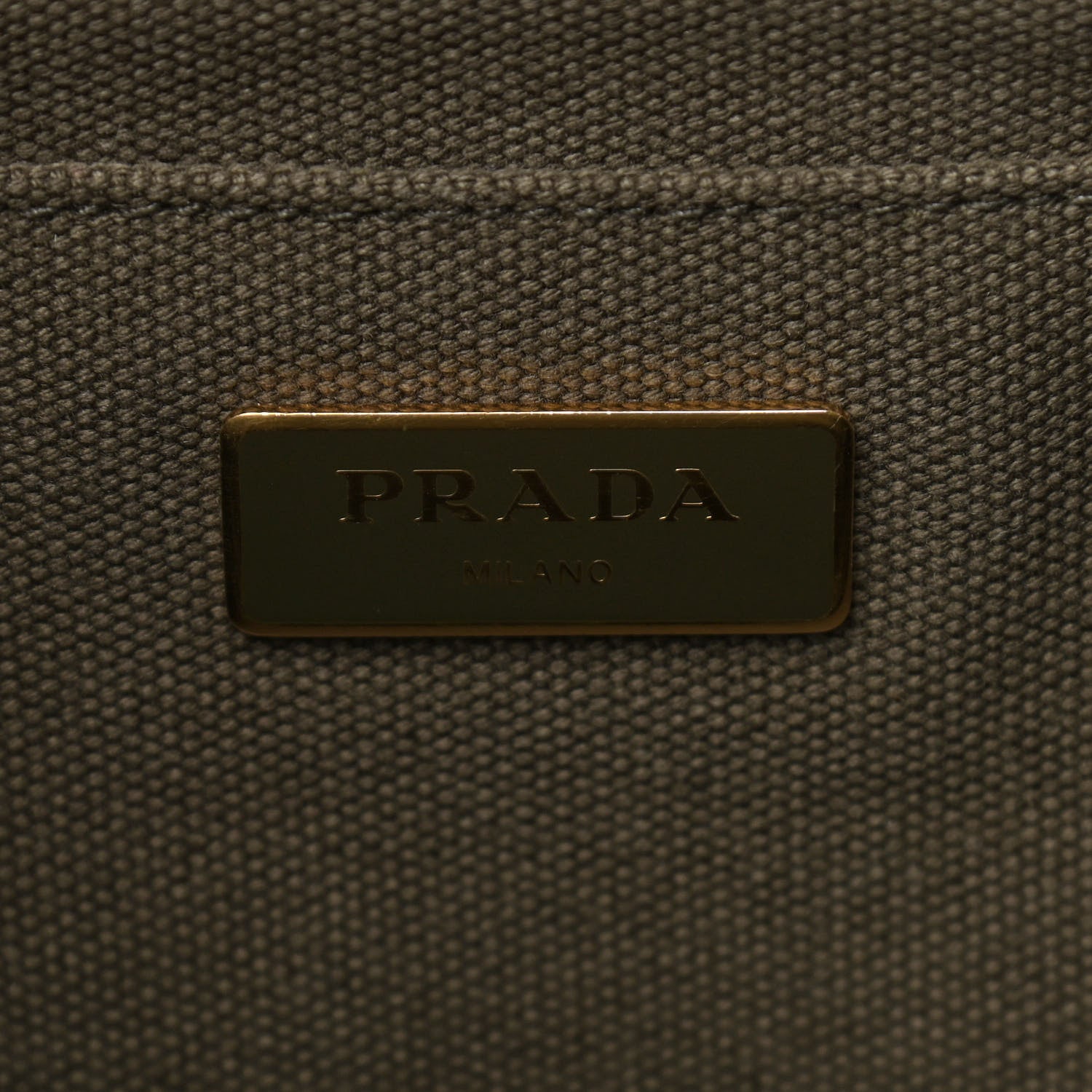 Prada Canapa Small Logo Tote Khaki 6 of 8