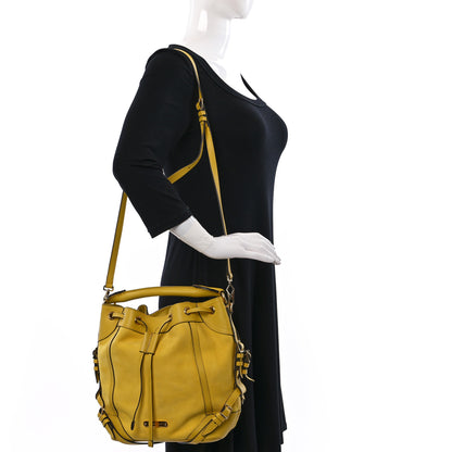 Burberry Calfskin Drawstring Hobo Yellow 2 of 9