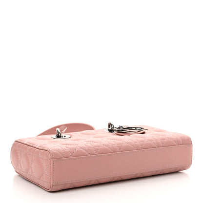 Christian Dior Lambskin Cannage Medium Lady D-Joy Old Rose 4 of 12