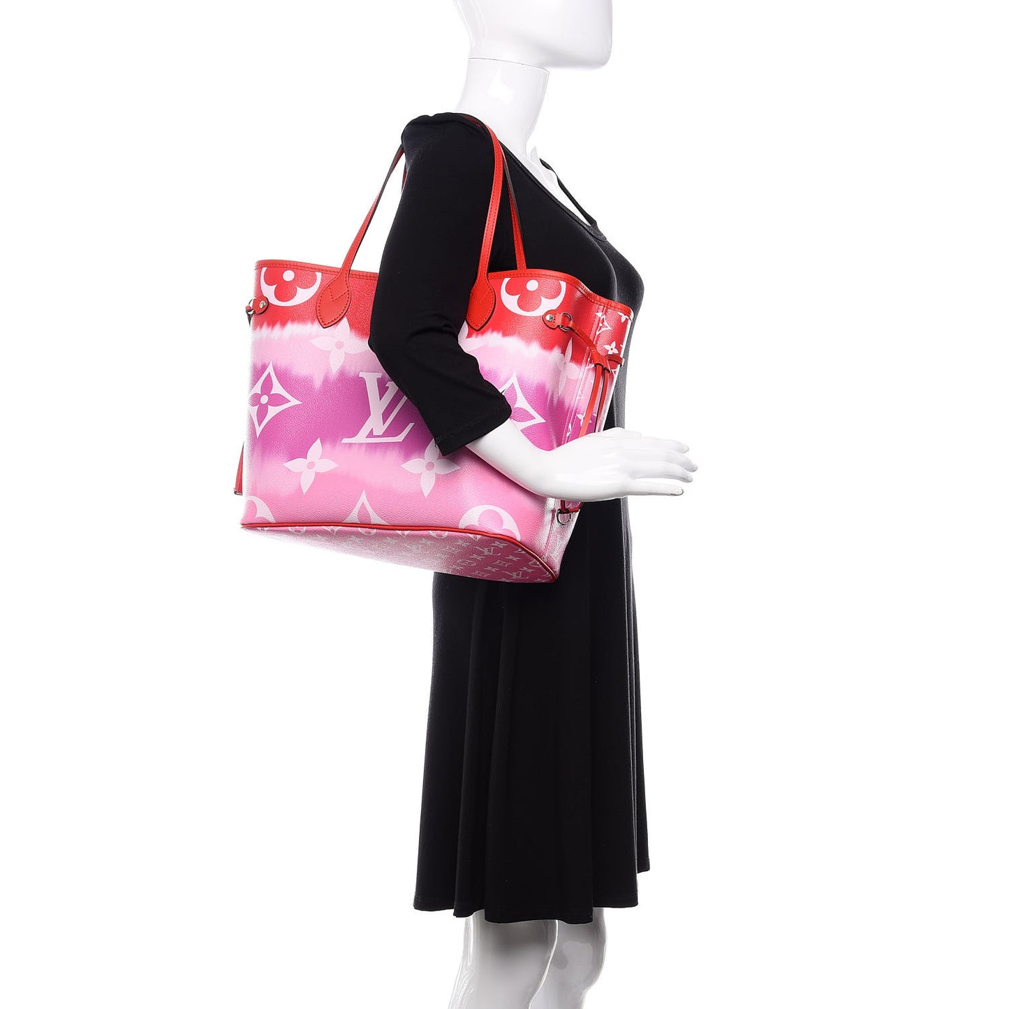 Monogram Escale Neverfull MM Rouge