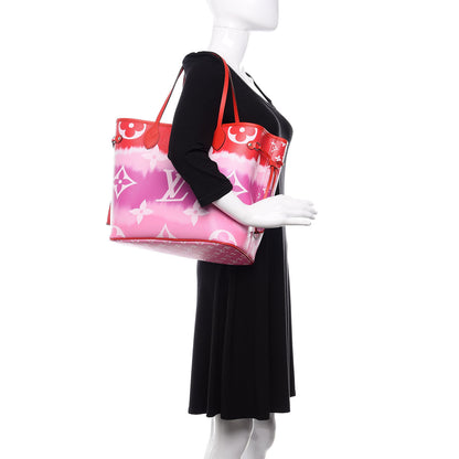 Louis Vuitton Monogram Escale Neverfull MM Rouge 2 of 11