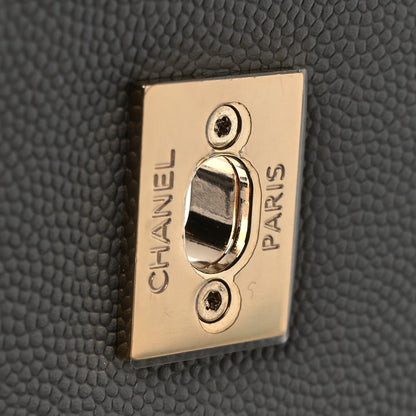 Chanel Caviar Quilted Medium Business Affinity Flap Grey 13 of 13