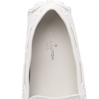 Louis Vuitton Empreinte Arizona Car Shoe Moccasin Loafers 7.5 White 6 of 8