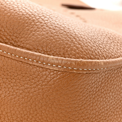 Hermes Taurillon Clemence Evelyne III GM Gold 12 of 13