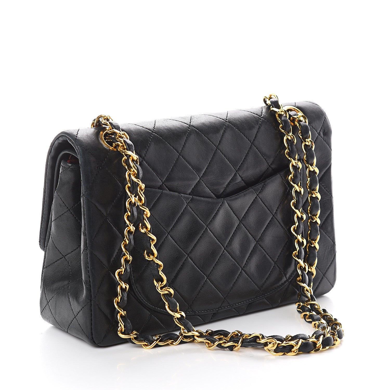 Chanel Lambskin Quilted Small Double Flap Black 2 of 8