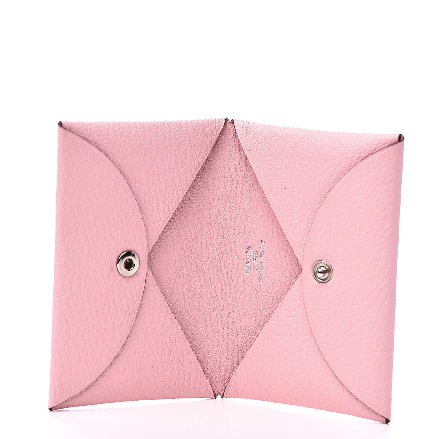Hermes Chevre Mysore Calvi Card Case Rose Sakura 5 of 7