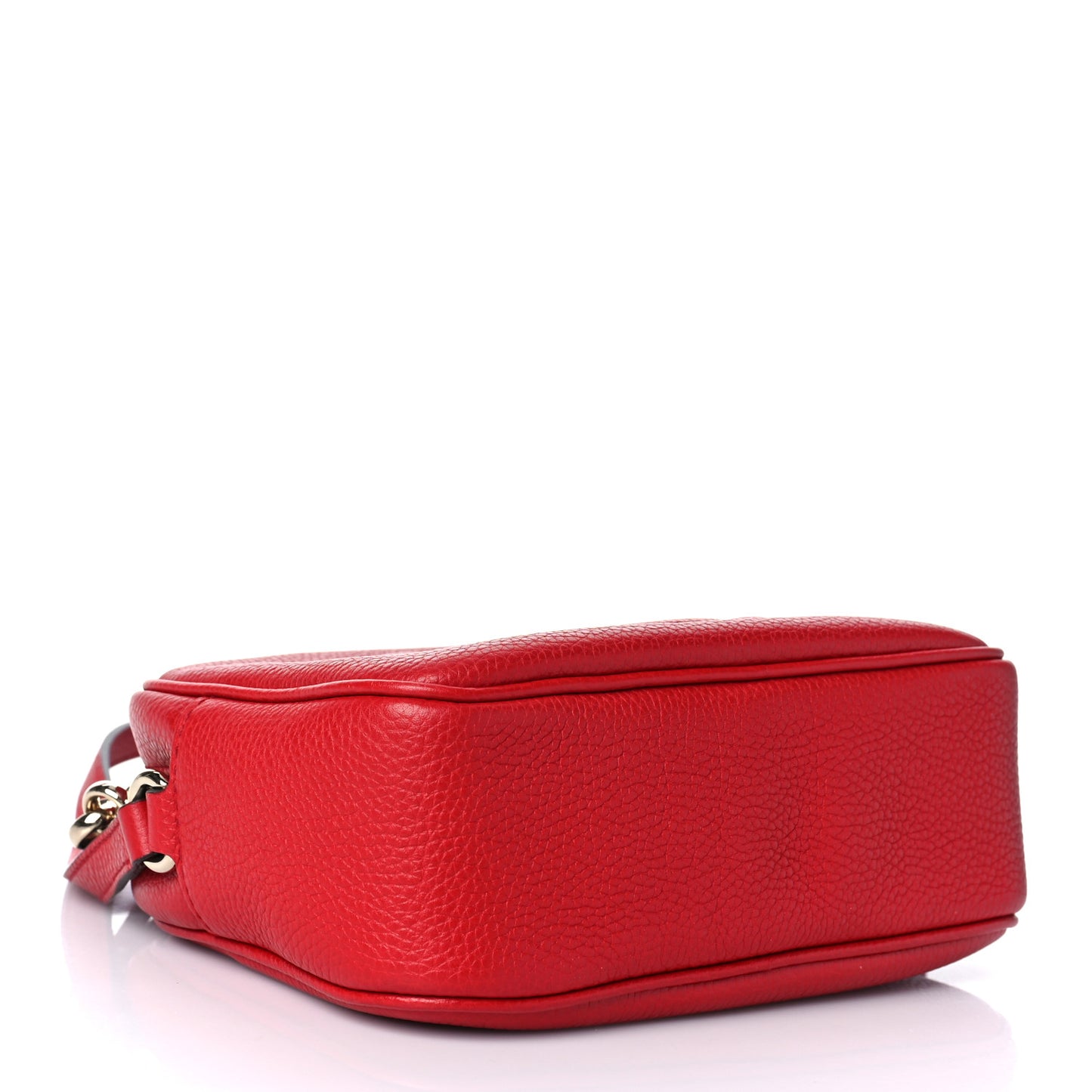 Pebbled Calfskin Small Soho Disco Bag Tabasco Red
