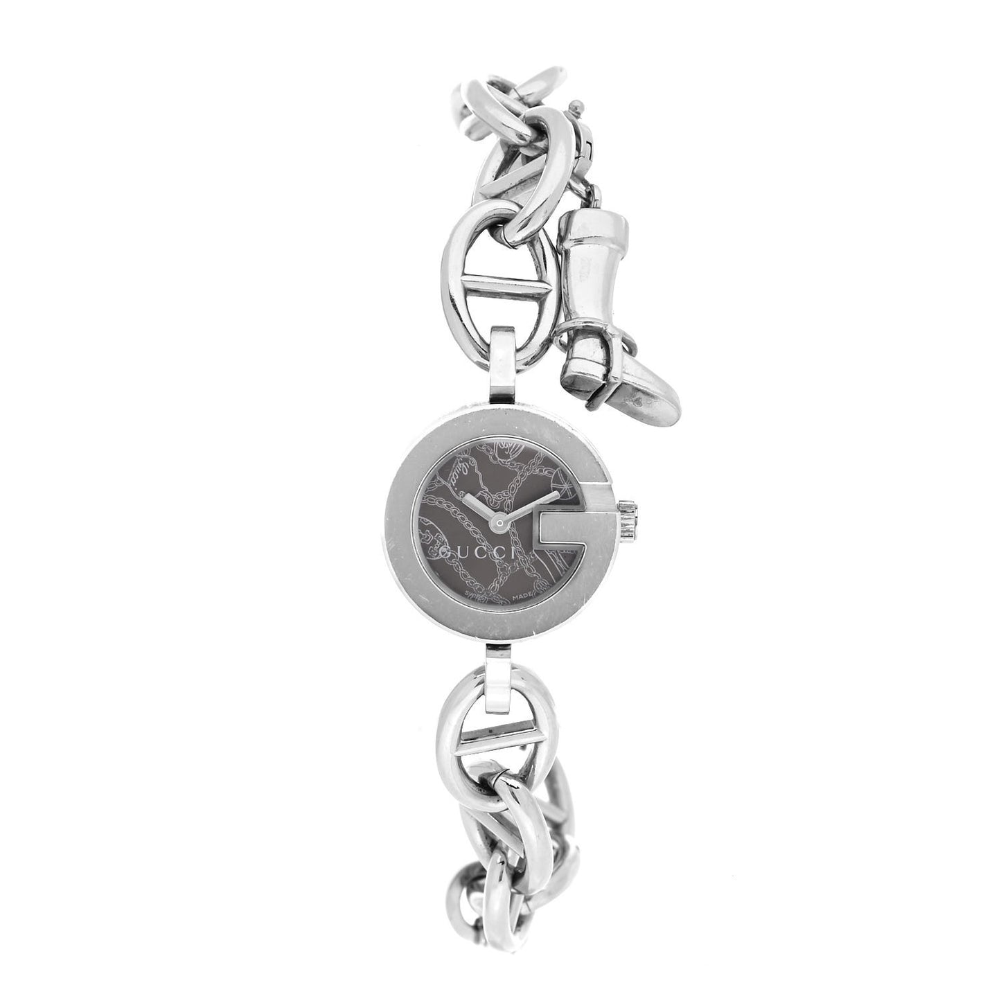 Stainless Steel 22mm G Charms Quartz Watch Brown