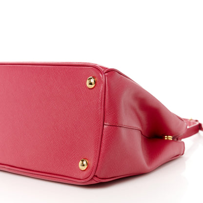 Prada Saffiano Small Galleria Double Zip Tote Poenia 12 of 16