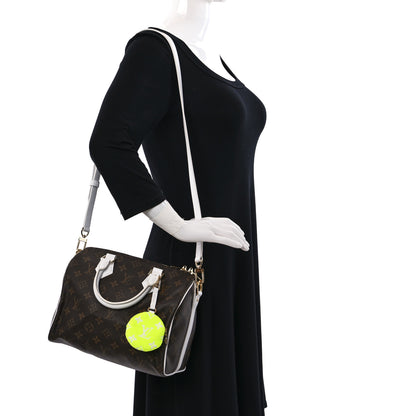 Louis Vuitton Monogram LV Match Speedy Bandouliere 25 White 2 of 14