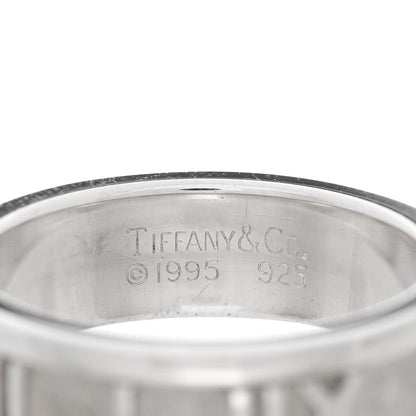 Tiffany Sterling Silver Atlas Ring 56 7.5 3 of 4