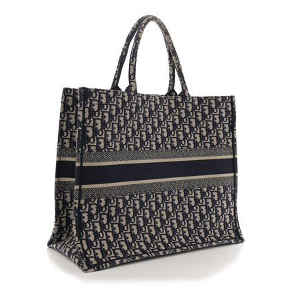 Christian Dior Oblique Large Book Tote Blue Multicolor 3 of 12
