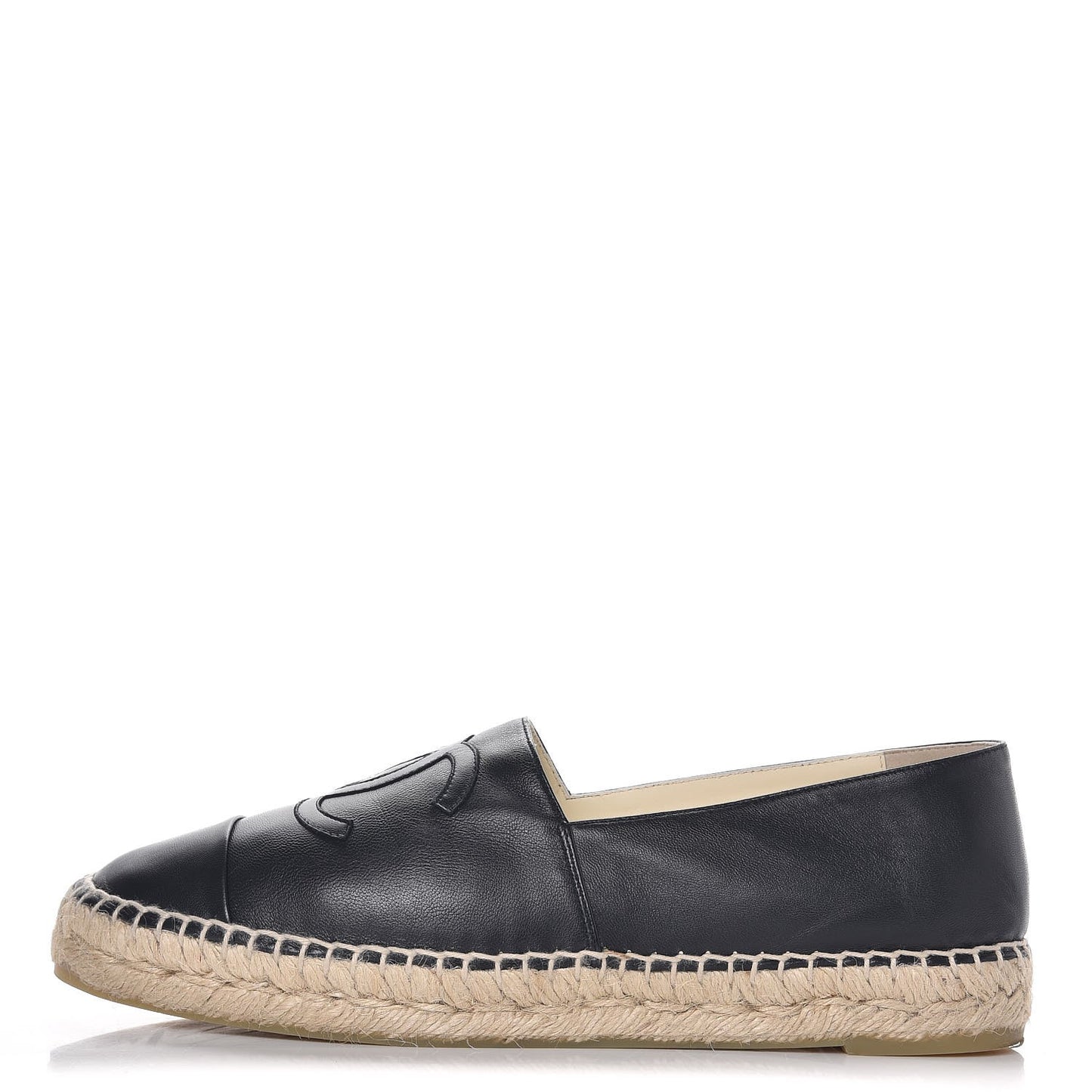 Lambskin CC Espadrilles 41 Black