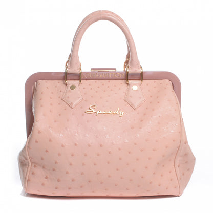 Louis Vuitton Ostrich Frame Speedy Pink 3 of 9