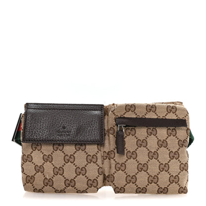 Gucci Monogram Web Belt Bag Dark Brown 1 of 10