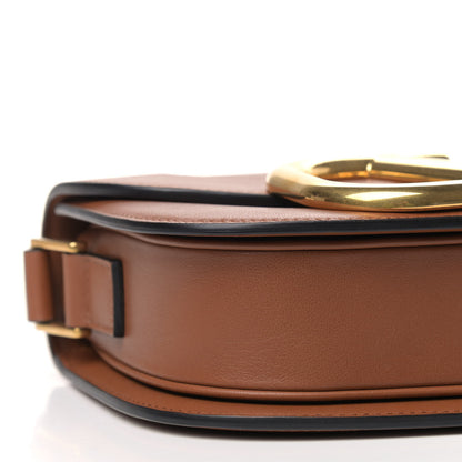 Valentino Garavani Smooth Calfskin Supervee Shoulder Bag Saddle Brown 7 of 8