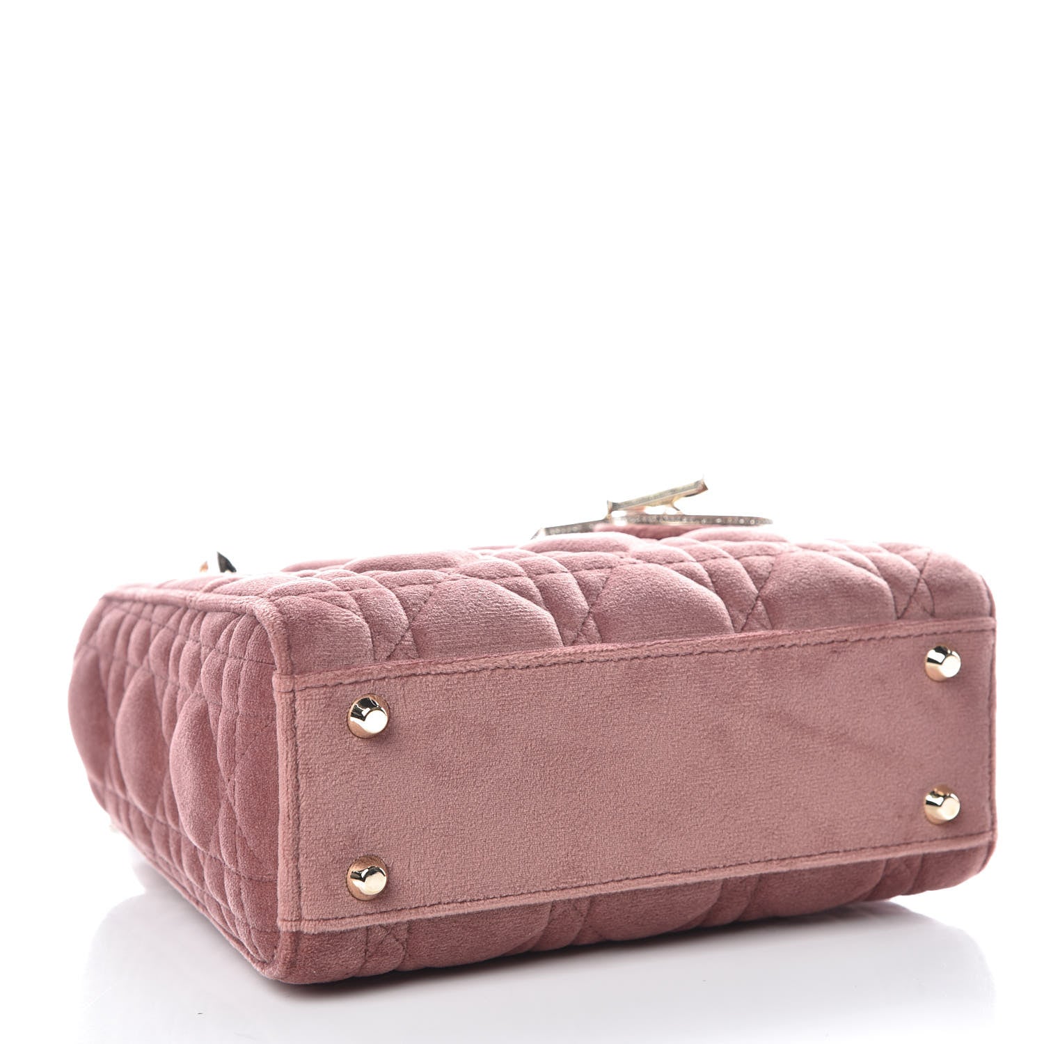 Christian Dior Velvet Mini Lady Dior Pink 4 of 10