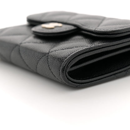 Chanel Caviar Quilted Flap Card Holder On Chain Black 11 of 12