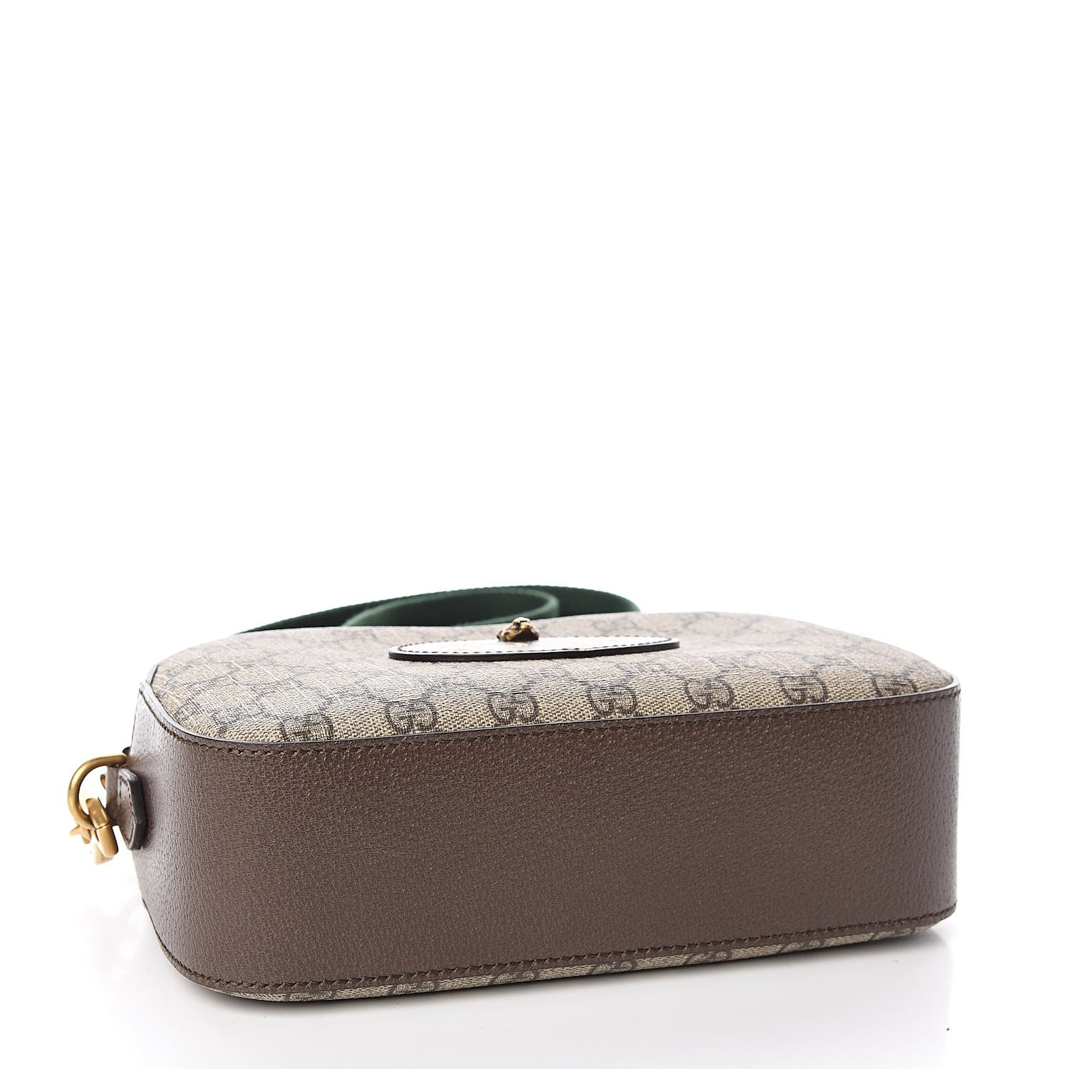 Gucci GG Supreme Monogram Web Neo Vintage Shoulder Bag Beige New Acero Crop 4 of 10