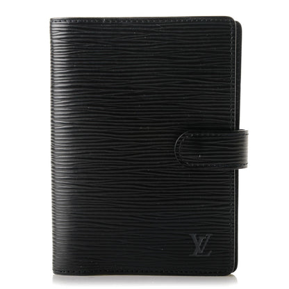 Louis Vuitton Epi Small Ring Agenda Cover Black 1 of 7