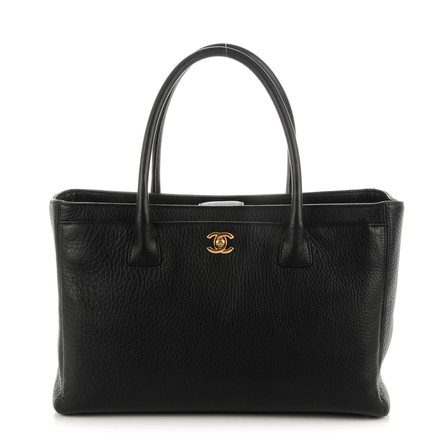 Chanel Deerskin Cerf Executive Shopper Tote Black 1 of 7